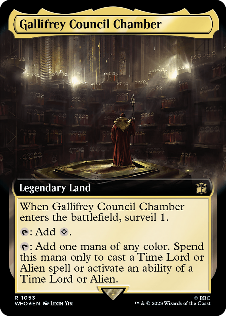 Gallifrey Council Chamber (WHO-1053) (Extended Art) (Surge Foil)
