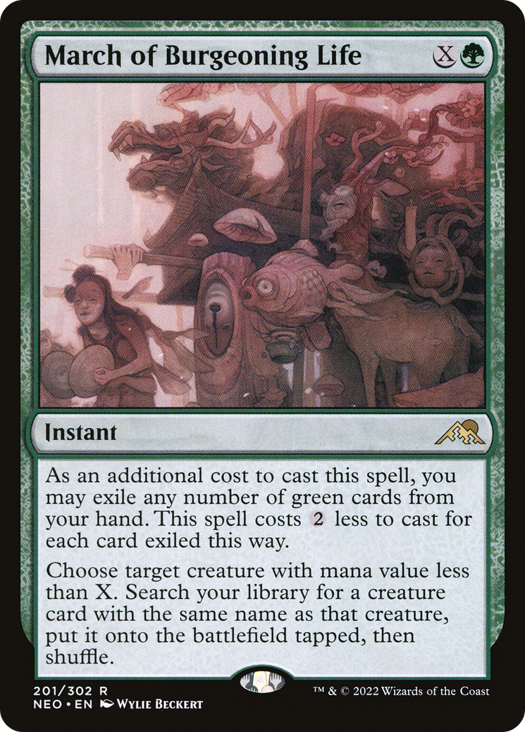March of Burgeoning Life (NEO-201) (Foil)