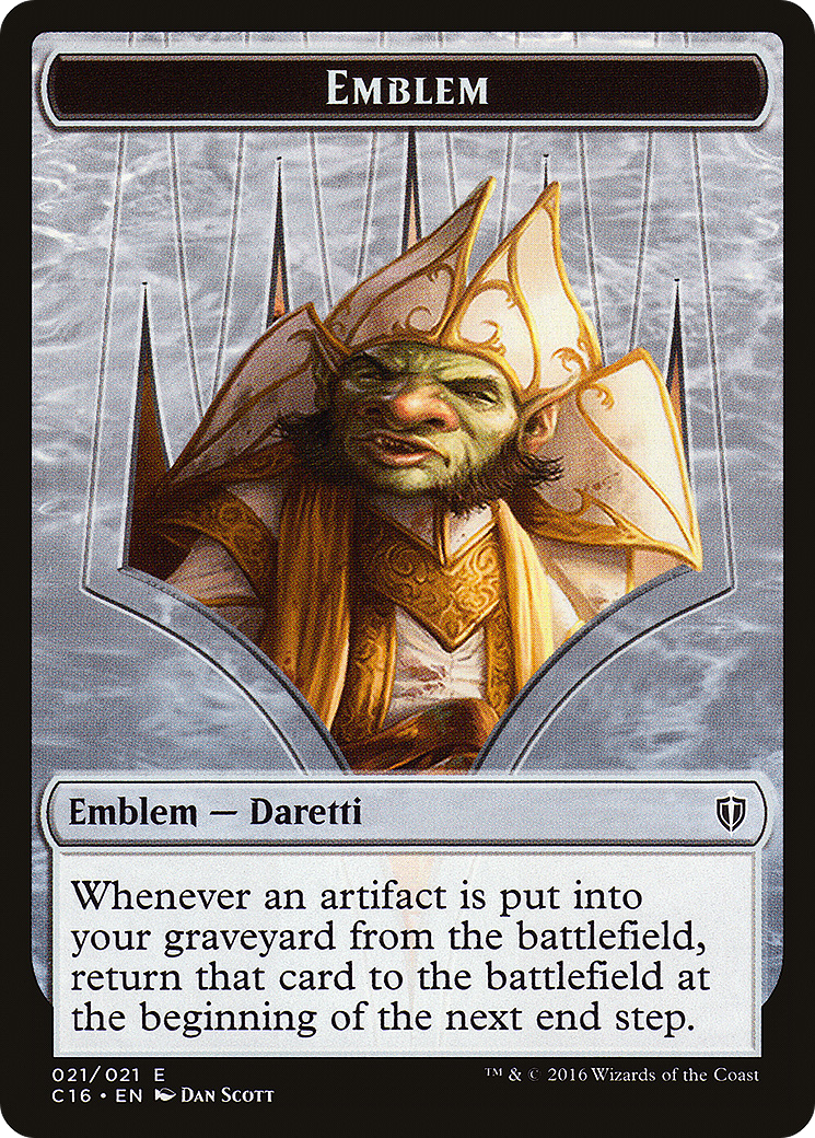 Daretti, Scrap Savant Emblem (C16-021)