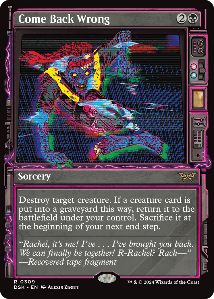 Come Back Wrong (DSK-309) (Showcase) (Foil)