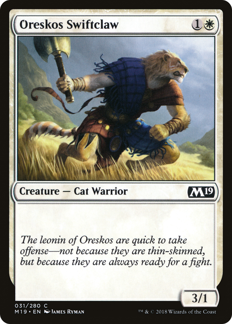 Oreskos Swiftclaw (M19-031) (Foil)