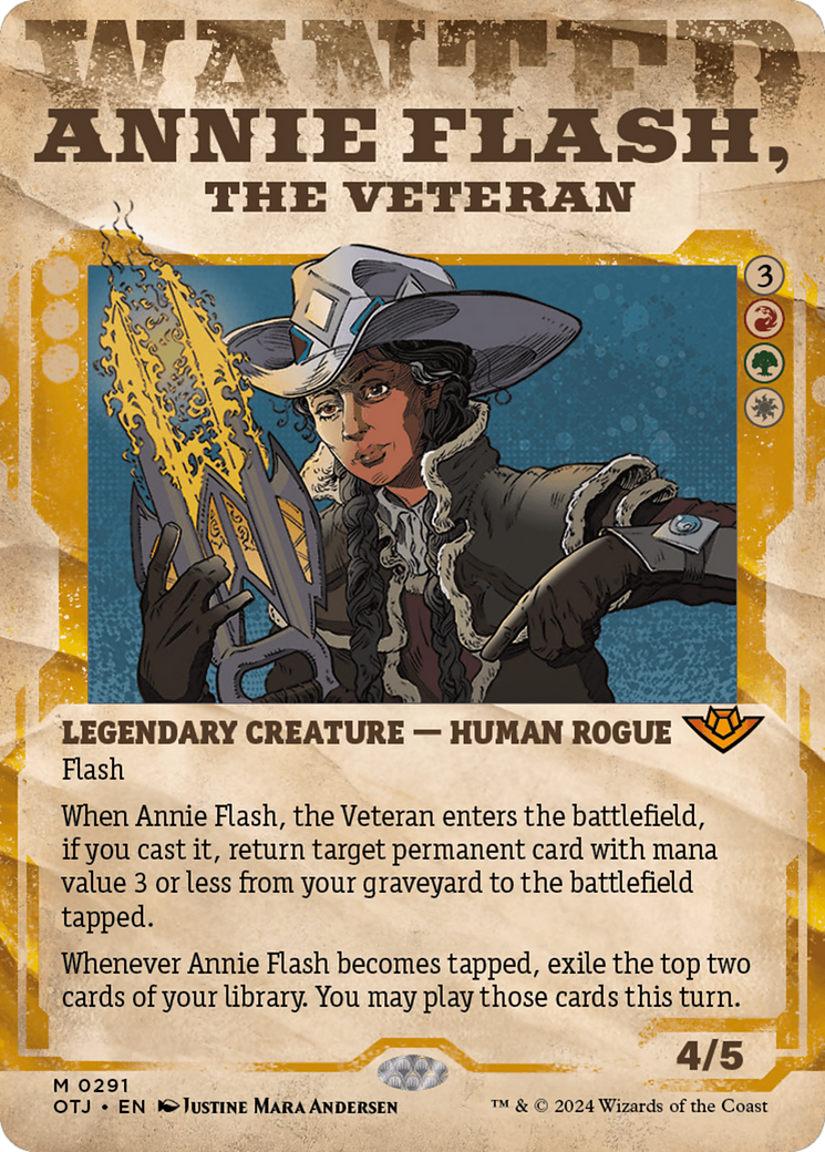 Annie Flash, the Veteran (OTJ-291) (Showcase) (Borderless) (Foil)