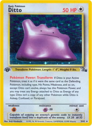 Ditto (3) (FO-003) (1st Edition Holofoil)