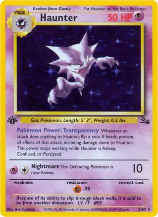 Haunter (6) (FO-006) (1st Edition Holofoil)