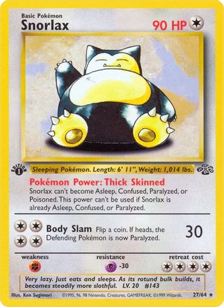 Snorlax (27) (JU-027) (Unlimited)
