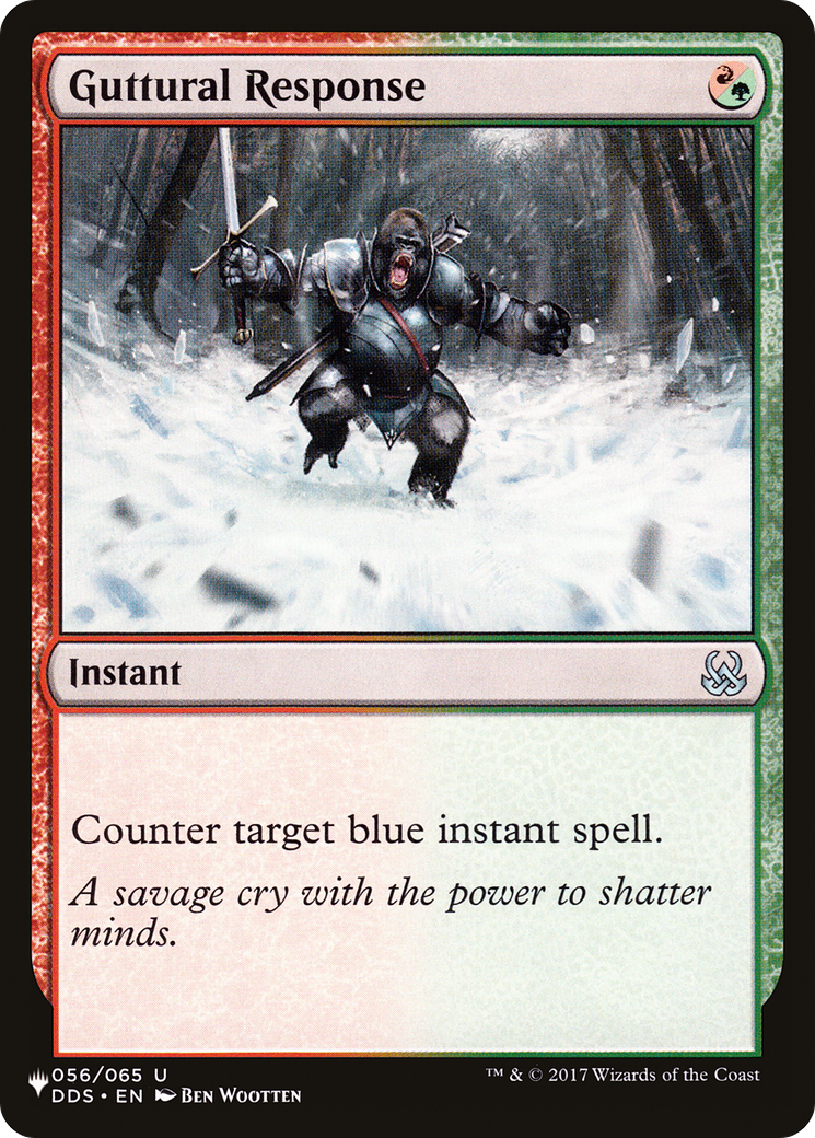 Guttural Response (LIST-DDS-56)