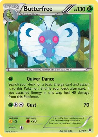 Butterfree (GEN-005) (Reverse Holofoil)