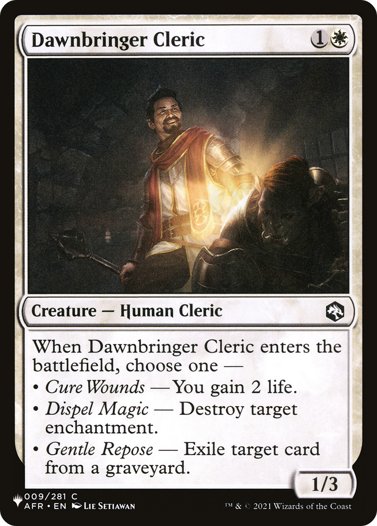 Dawnbringer Cleric (LIST-AFR-9)