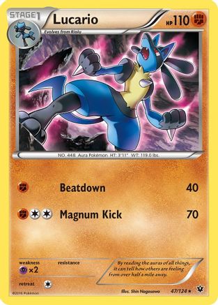 Lucario (47) (FCO-047) (Reverse Holofoil)
