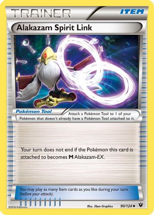 Alakazam Spirit Link (FCO-090) (Reverse Holofoil)