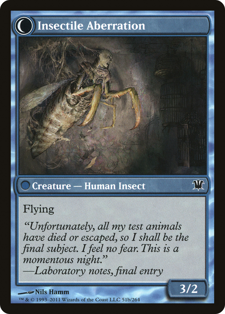 Delver of Secrets // Insectile Aberration (ISD-051) (Foil)