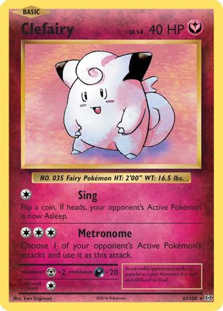 Clefairy (EVO-063) (Reverse Holofoil)