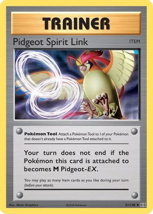 Pidgeot Spirit Link (EVO-081) (Reverse Holofoil)