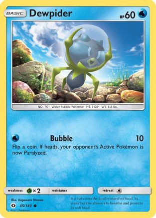 Dewpider (SUM-045) (Reverse Holofoil)