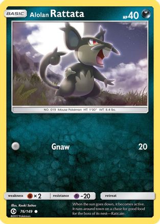 Alolan Rattata (SUM-076) (Reverse Holofoil)
