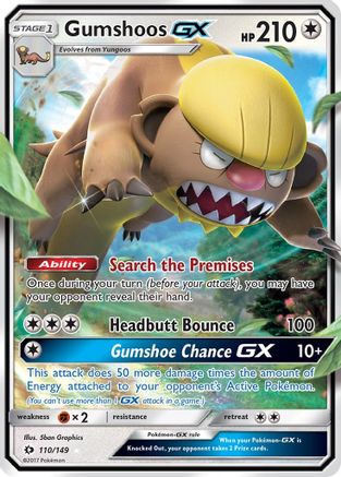 Gumshoos GX (SUM-110) (Holofoil)