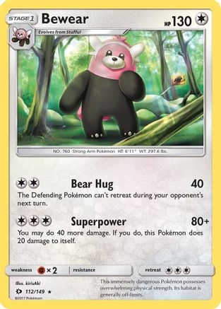 Bewear (SUM-112) (Reverse Holofoil)