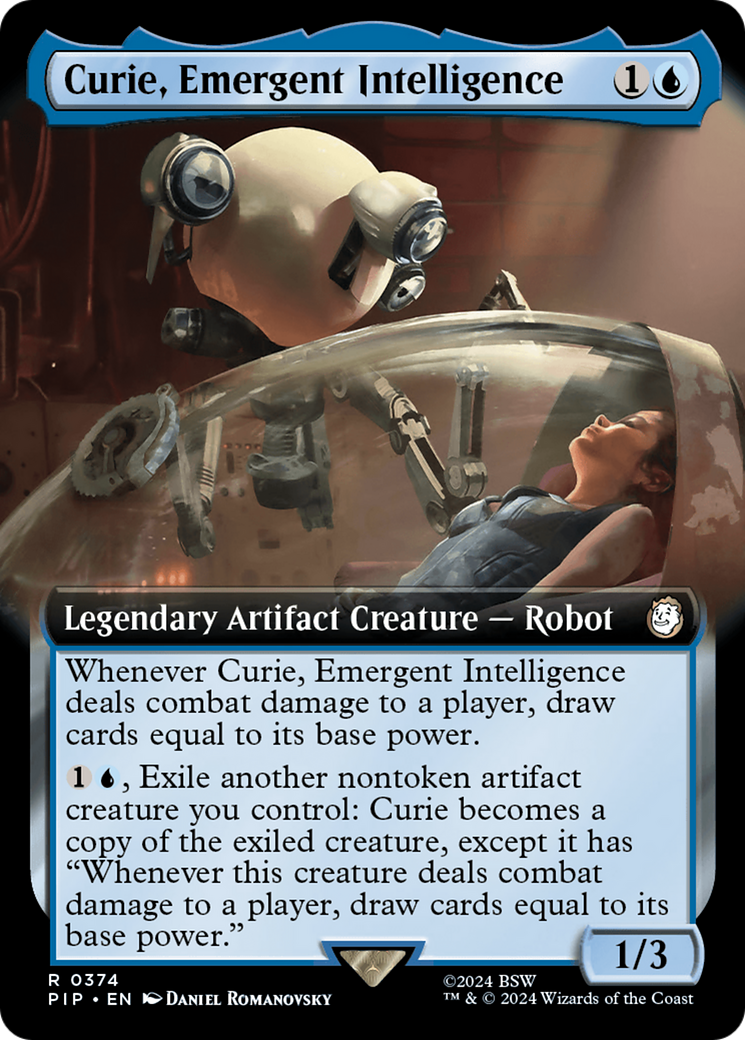 Curie, Emergent Intelligence (PIP-374) (Extended Art) (Foil)