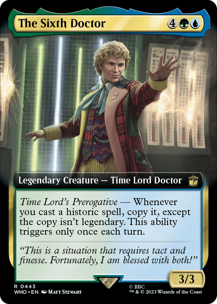 The Sixth Doctor (WHO-443) (Extended Art) (Foil)