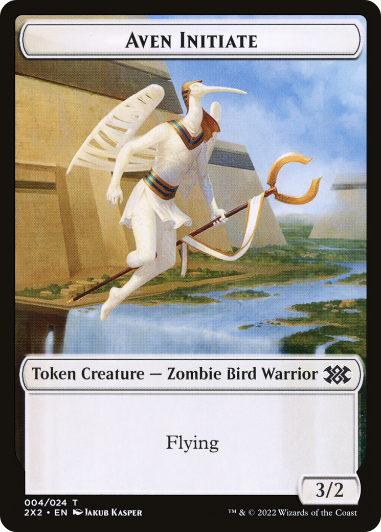 Worm // Aven Initiate Double-Sided Token (T2X2-20 // 4)