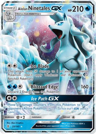 Alolan Ninetales GX (GRI-022) (Holofoil)