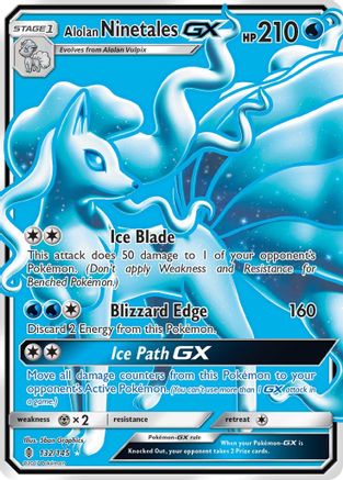 Alolan Ninetales GX (Full Art) (GRI-132) (Holofoil)