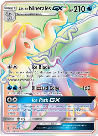 Alolan Ninetales GX (Secret) (GRI-) (Holofoil)