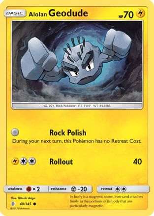 Alolan Geodude (GRI-040) (Reverse Holofoil)