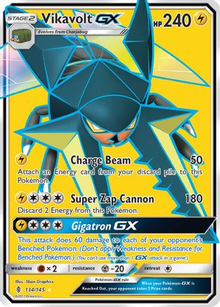 Vikavolt GX (Full Art) (GRI-134) (Holofoil)
