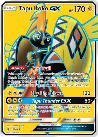 Tapu Koko GX (Full Art) (GRI-135) (Holofoil)