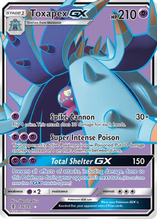 Toxapex GX (Full Art) (GRI-136) (Holofoil)