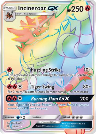 Incineroar GX (Secret) (GRI-) (Holofoil)