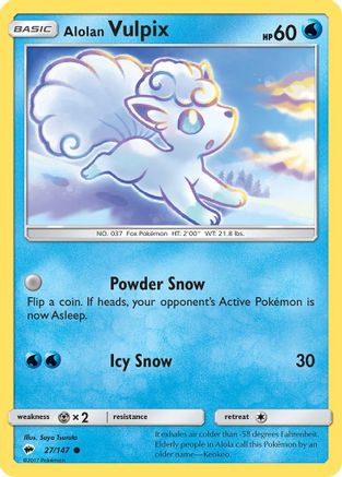 Alolan Vulpix (BUS-027) (Reverse Holofoil)