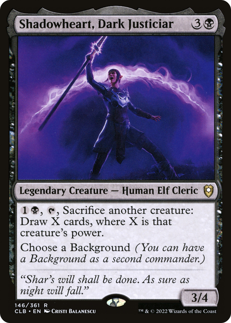 Shadowheart, Dark Justiciar (CLB-146) (Foil)