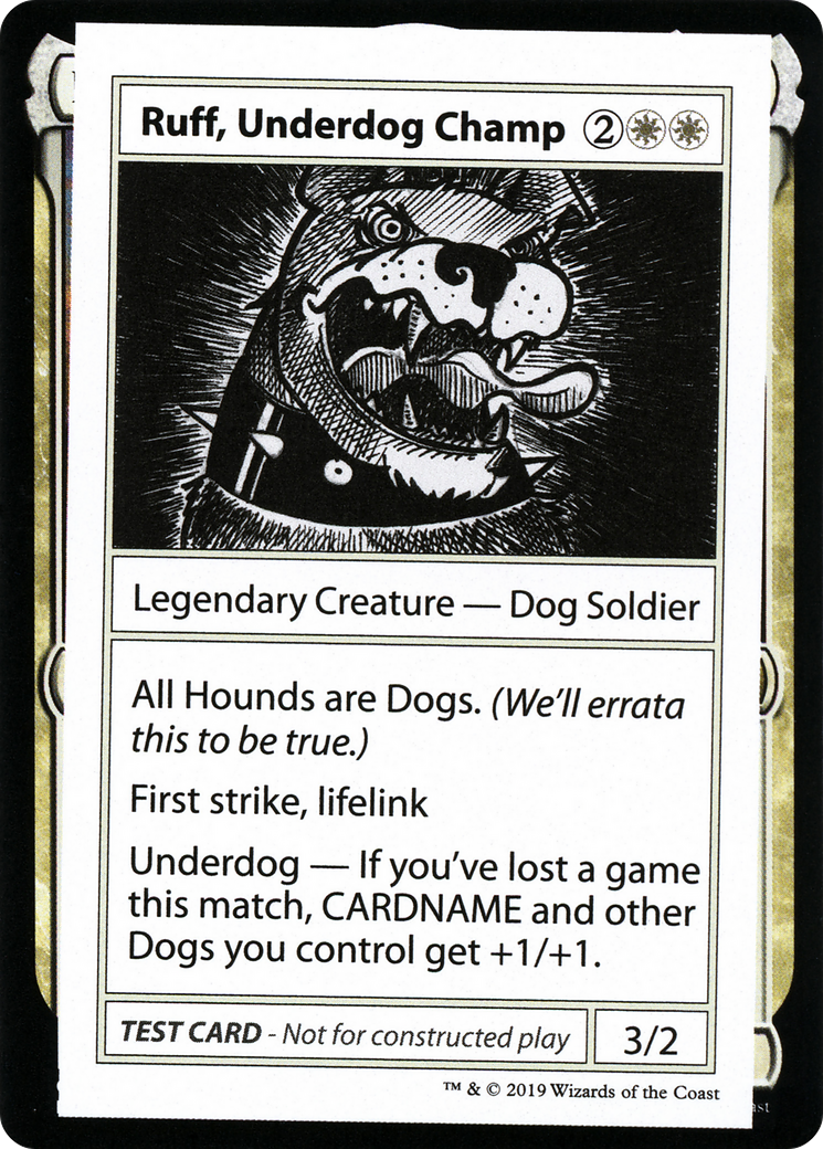 Ruff, Underdog Champ (No PW Symbol) (CMB2-)