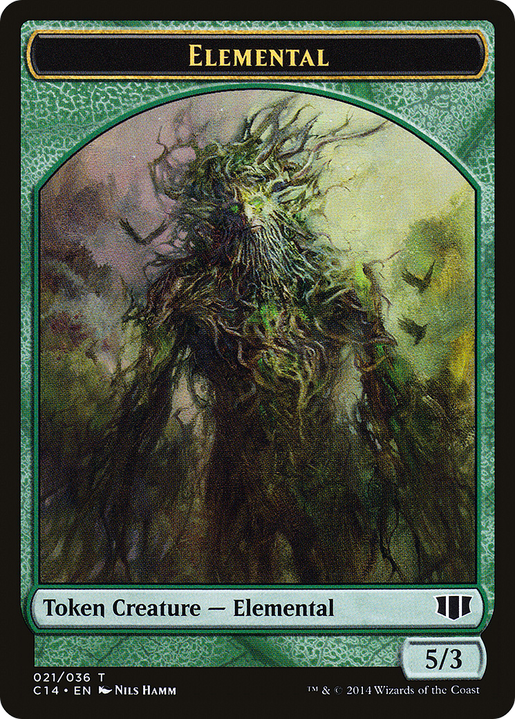 Elemental Token (C14-21 // 19)