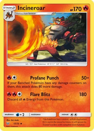 Incineroar (SLG-017) (Reverse Holofoil)