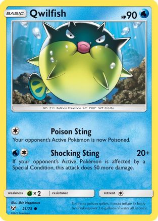 Qwilfish (SLG-021) (Reverse Holofoil)