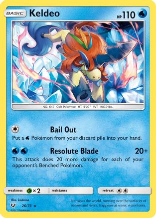 Keldeo (SLG-026) (Reverse Holofoil)