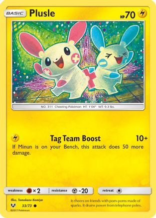 Plusle (SLG-033) (Reverse Holofoil)