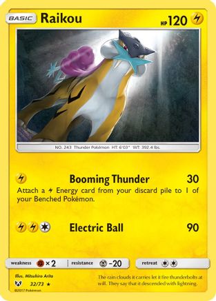 Raikou (SLG-032) (Reverse Holofoil)