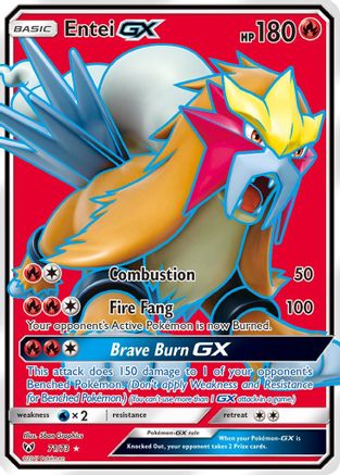 Entei GX (Full Art) (SLG-071) (Holofoil)