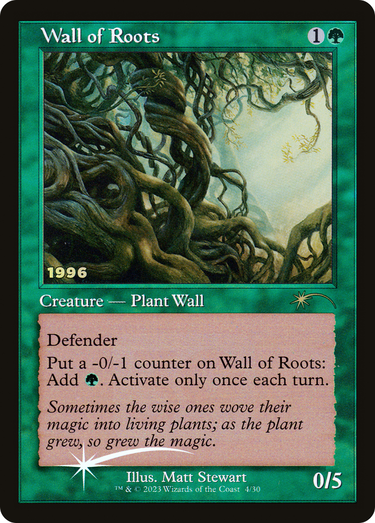 Wall of Roots (P30A-004) (Foil)