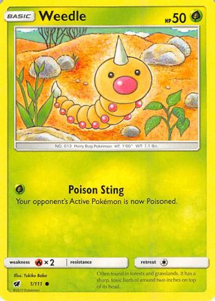 Weedle (CIN-001) (Reverse Holofoil)