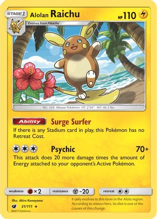 Alolan Raichu (CIN-031) (Holofoil)
