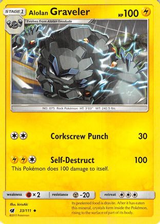 Alolan Graveler (CIN-033) (Reverse Holofoil)