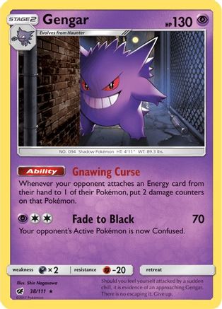 Gengar (CIN-038) (Reverse Holofoil)