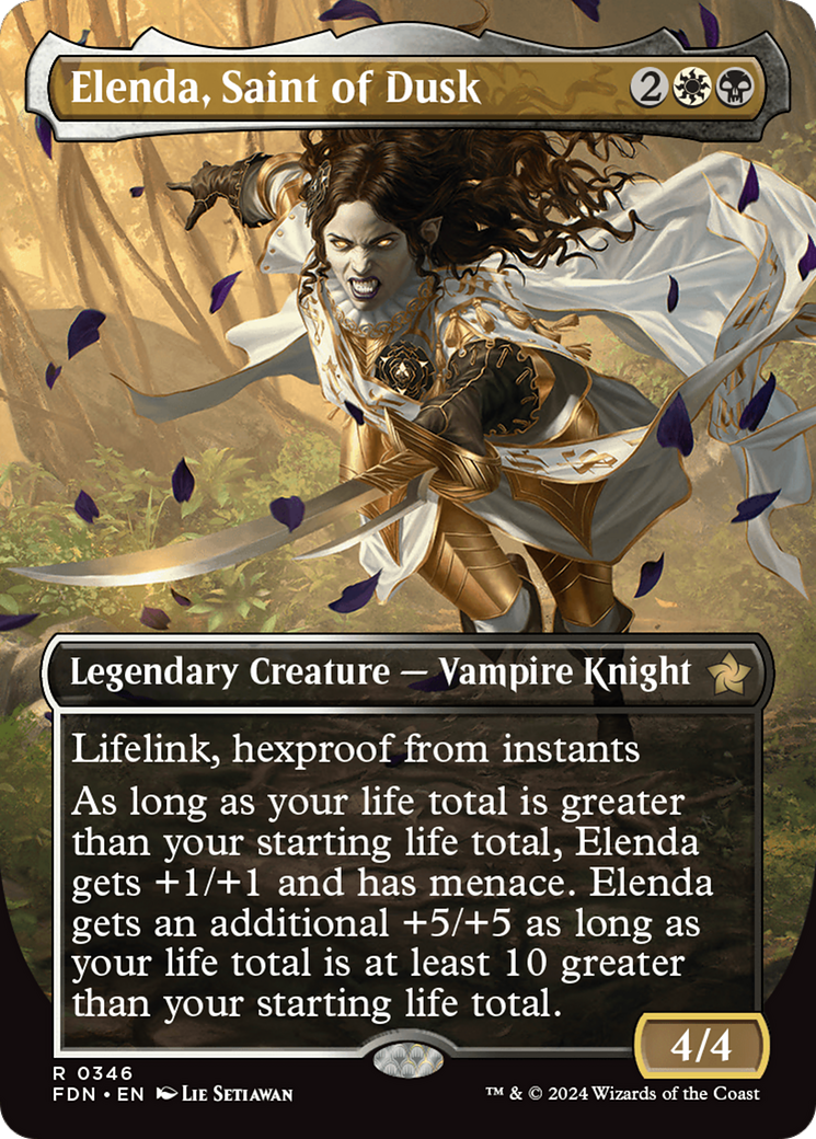 Elenda, Saint of Dusk (FDN-346) (Borderless)