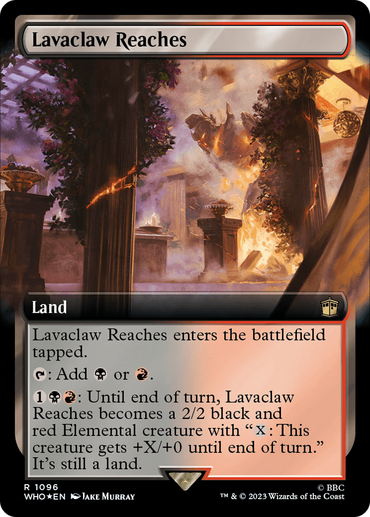 Lavaclaw Reaches (WHO-1096) (Extended Art) (Surge Foil)