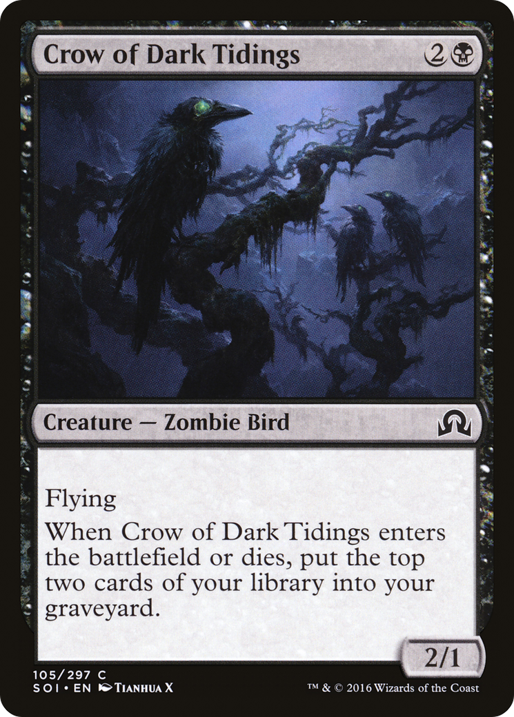 Crow of Dark Tidings (SOI-105) (Foil)